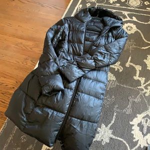 Uniqlo winter jacket, worn